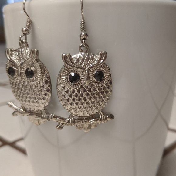 Owl earrings - Picture 2 of 2